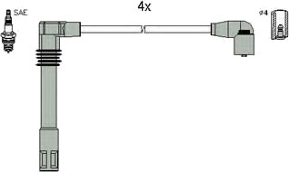 Tennplugg kabelsett HITACHI 134783