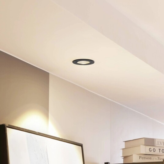 Arcchio LED-downlight Zarik svart 2 700 K