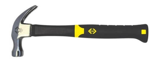 C.K. 357004 Claw Hammer - Vibration Proof With Fiberlass Handle 568G C.K. 357004 Claw Hammer - Vibration Proof With Fiberlass Handle 568G