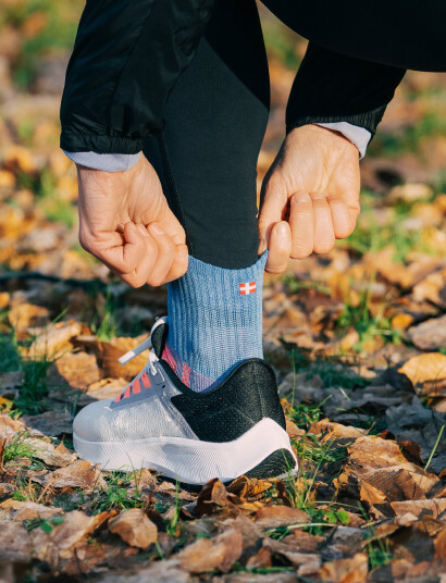 Danish Endurance Long Distance Running Socks 3-Pack - Blue - 39-42