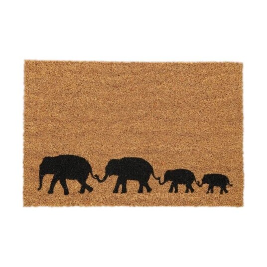 Dørmatte i kokos Elephants