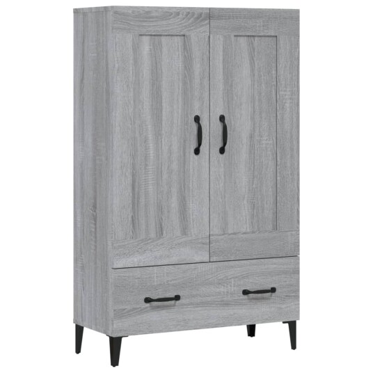 vidaXL Highboard grå sonoma 70x31x115 cm konstruert tre vidaXL Highboard grå sonoma 70x31x115 cm konstruert tre
