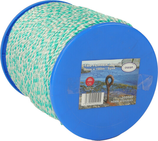 Flipper Line - Grønn - 4 mm - 180m - Spole Flipper Line - Grønn - 4 mm - 180m - Spole