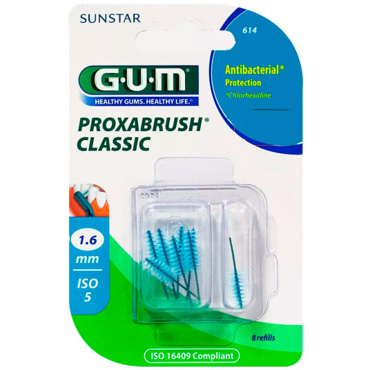 GUM Interdentalbørster 8 pcs. Proxabrush Classic 1,6 mm ISO 5