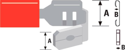Valueline Kabelsko 6,3 mm Hann/Hunn (Crimp) Rød