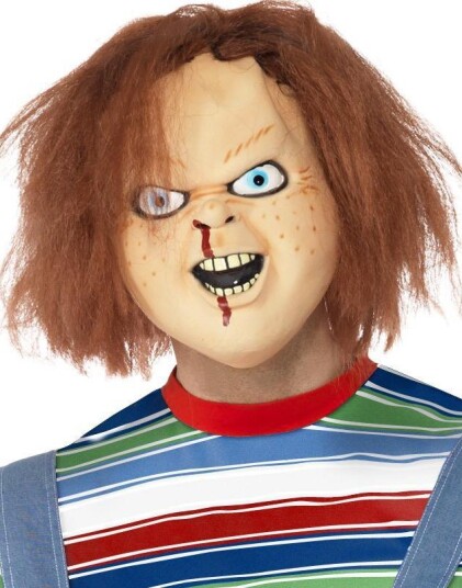 Smiffys Lisensiert Chucky Latexmaske med Rødt Hår