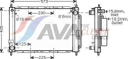 AVA COOLING SYSTEMS RTM500 Kjølevifte radiator