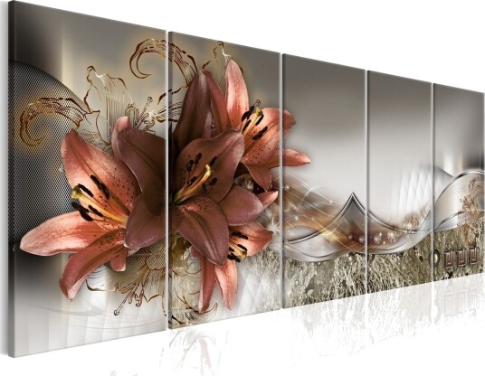 Bilde Lilies And Abstraction 200x80 Artgeist sp. z o. o.