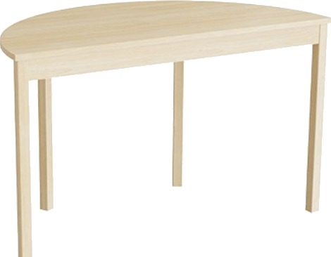Bord Lovis 609, 1200X600 Mm Højde 720 Mm Med Lyddæmpende Birk Laminat, Birk Understel