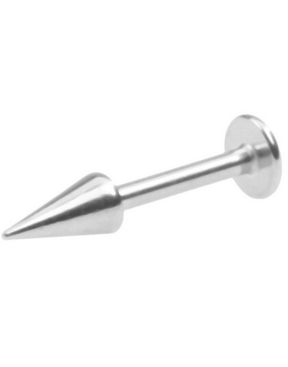 Utgått Long Spike Basic Labret Piercing Strl 1.2 x 8 med 6 mm lang kule