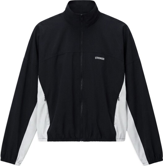 STRONGER Breezy Woven Jacket   Black   S