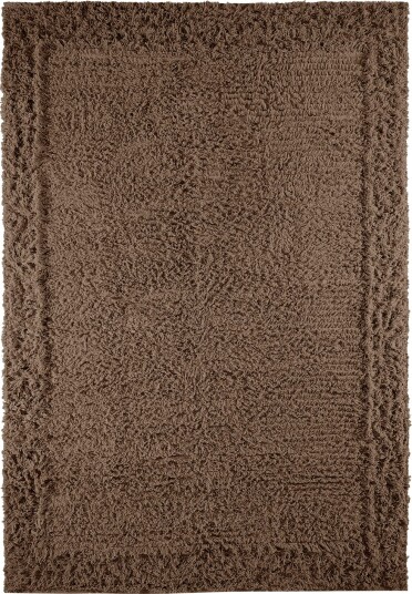 Ryetepper Bonnie Natural Cotton Shaggy brun Størrelse: 240 x 340 cm