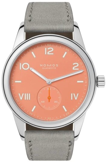 Nomos Glashütte Herreklokke N 725 Club Campus Orange/Lær Ø38.5 mm Nomos Glashütte Herreklokke N 725 Club Campus Orange/Lær Ø38.5 mm