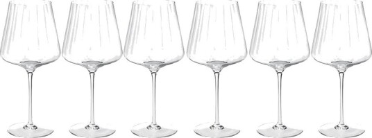 Georg Jensen - Bernadotte rødvinsglass 80 cl 6 stk