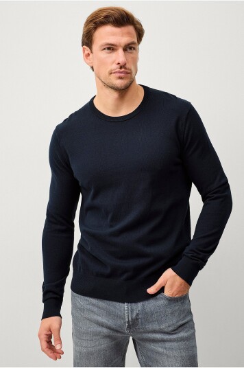 Ellos Collection Genser Elias Blå Ellos Collection Genser Elias Blå