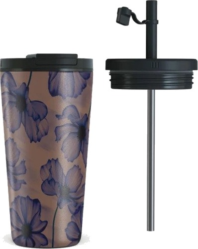 Burga Termokopp med lokk og suger??r   500ml   Velvet Night