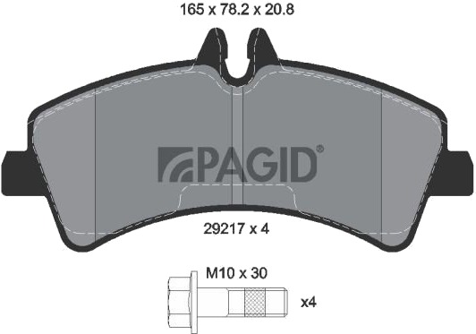 PAGID C6027N Bremseklosser