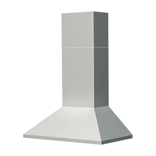Røroshetta Pyramide Sense Fritthengende Ventilator Børstet Stål / 80cm Sentralventilasjon