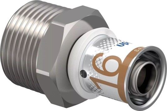 Uponor S-Press Plus 16 mm Preskobling Muffe/Nippel for Hydraulikk