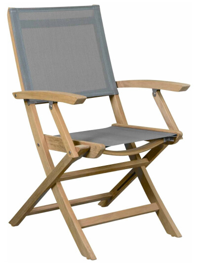 Selected Exclusive TGI Grand klappstol Teak/sølv Selected Exclusive TGI Grand klappstol Teak/sølv