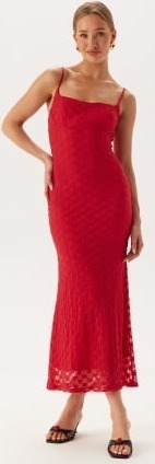 Bardot Adoni mesh midi dress 171564 Fire Red 36(UK8)