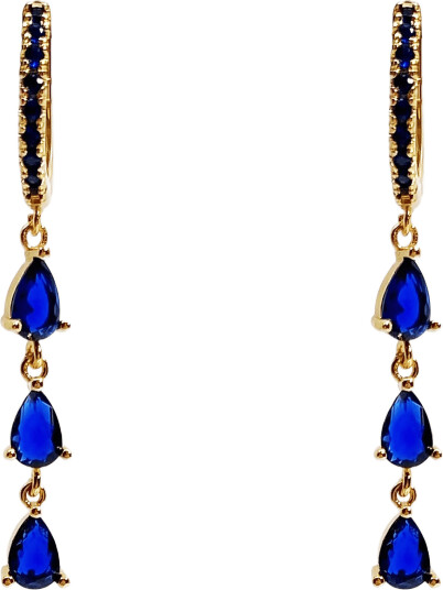 Pipol"s Bazaar Sandrine Tres Ear Gold Blue   Blue   ONE SIZE