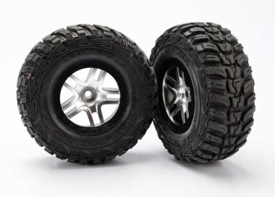 Traxxas 5882R Tires & Wheels Kumho S1/Split-Spoke 2WD Front 2