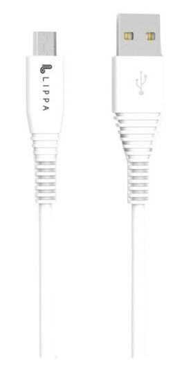 Lippa USB-A to Micro USB cable 1m White