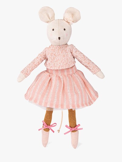 Moulin Roty Ballerina Mouse - Anna 28 Cm - Pink - 28 CM Moulin Roty Ballerina Mouse - Anna 28 Cm - Pink - 28 CM