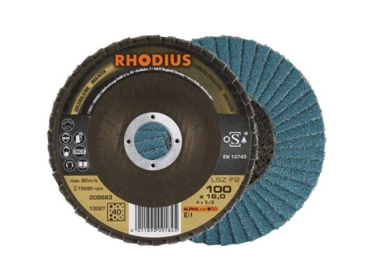 Rhodius 209663 Lsz F2 Lamelslibeskive Kornstørrelse 40 Rustfrit Stål Stål 10 Stk Rhodius 209663 Lsz F2 Lamelslibeskive Kornstørrelse 40 Rustfrit Stål Stål 10 Stk