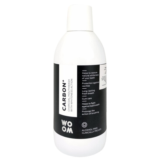Woom Carbon+ Charcoal Munnvann 500 ml