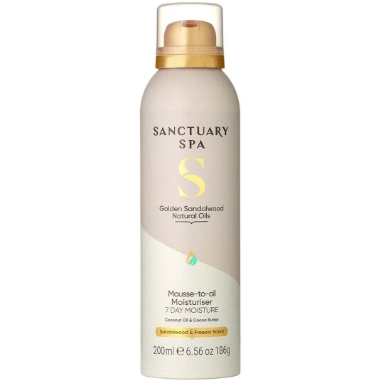 Sanctuary Spa Golden Sandalwood Natural Oils Mousse To Oil Moisturiser