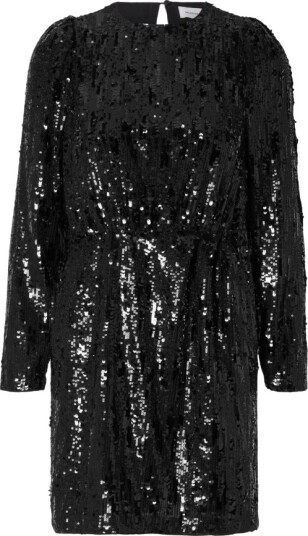 Selected Femme Ari-Colyn Long Sleeve Short Sequins Dress Sort 40 Selected Femme Ari-Colyn Long Sleeve Short Sequins Dress Sort 40