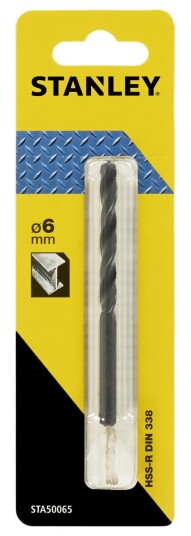 Stanley HSS-R 6mm Metallbor - Høyhastighetsstål
