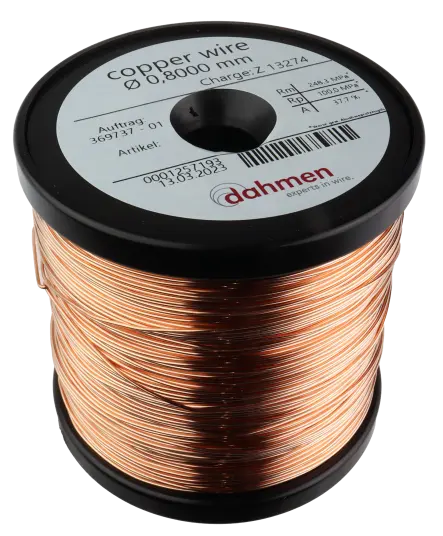 Kobbertråd   0,8 mm   1kg   Spole