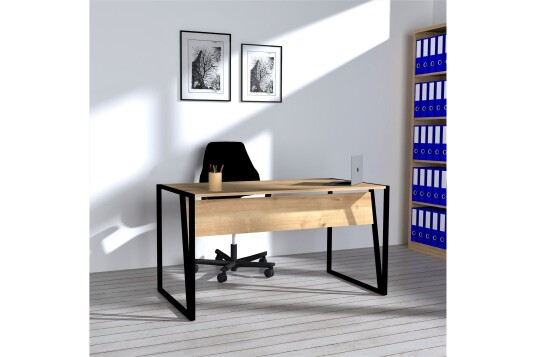 Skrivebord Cunday 140 cm Brun/Svart
