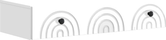 vidaXL Vegghengt Sidebord Høgglans hvit 87,5 x 34,5 x 17 cm vidaXL Vegghengt Sidebord Høgglans hvit 87,5 x 34,5 x 17 cm