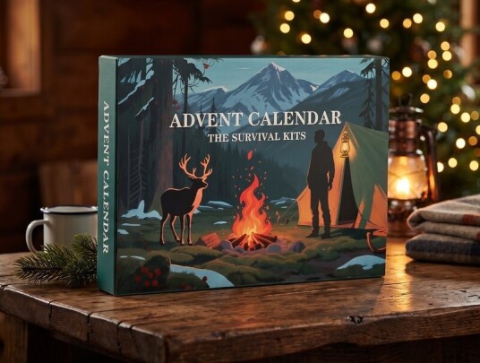 Julekalender med overlevingssett