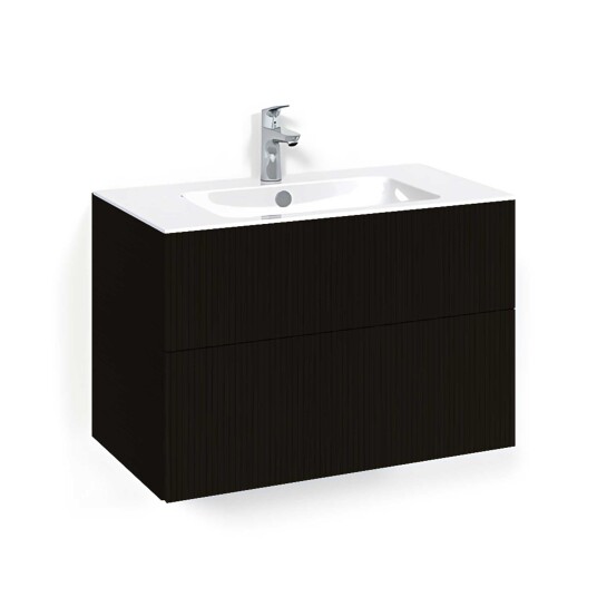 Macro Design Crown Line Servantskap 2 Skuff - med Light Servant Svart eik / 80cm 8