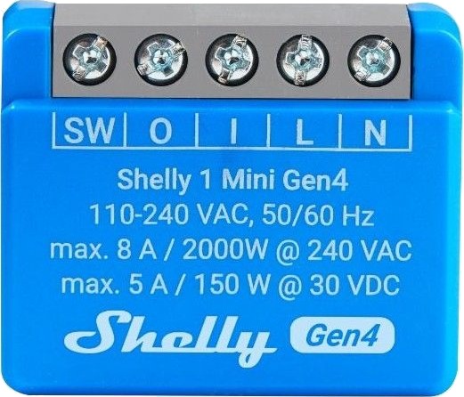 Shelly 1 Mini Gen4 Shelly 1 Mini Gen4