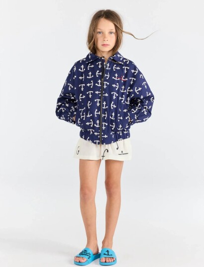 THE ANIMALS OBSERVATORY Tiger Kid Bomber Jacket Deep Blue Navy 128