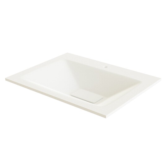 Linn Bad Vale Møbel Glass Hvit Matt 60cm Senter