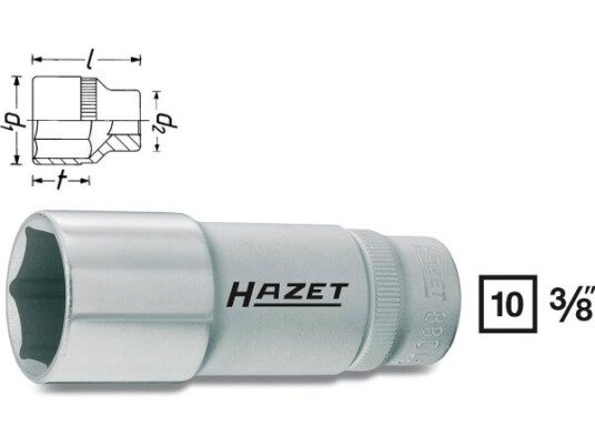 Hazet 880Lg-13 3/8" Pipenøkkelinnsats i Kromvanadiumstål, 76,2 mm Hazet 880Lg-13 3/8" Pipenøkkelinnsats i Kromvanadiumstål, 76,2 mm