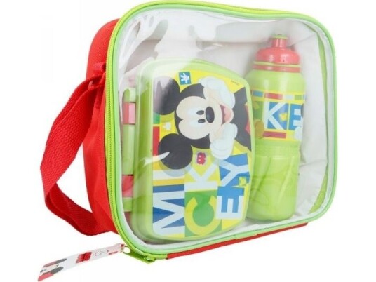 Mikke Mus - Frokost / Matboks + Vannflaske 530 Ml I Pose Mikke Mus - Frokost / Matboks + Vannflaske 530 Ml I Pose