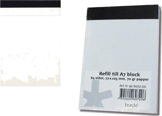 Mayland Journalistblok A7 Refill 2 Pak