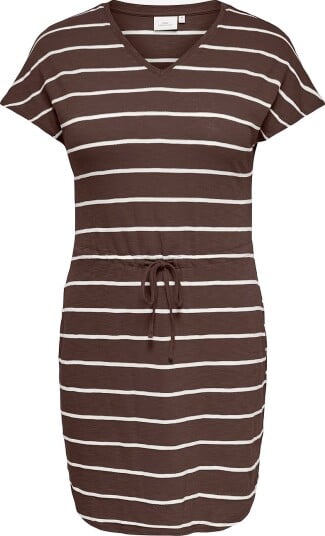 Only Carmakoma   Kjole carSummer S/S V neck Dress Jrs   Grå