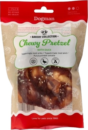 Dogman Bakery Collection Tuggkringla Med Anka 9 Cm 9 Cm