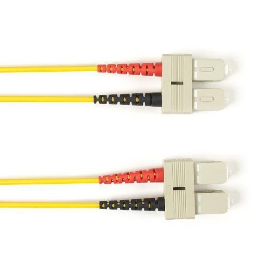 BLACK BOX 25M FIBER OPTIC SC/SC SNGL-MODE PVC YELLOW CABLE