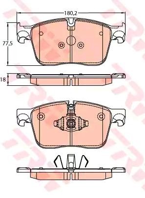 Bremseklosser TRW GDB2145