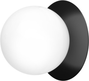 Nuura Liila 1 Vegg/ Taklampe Medium Sort/Opal Nuura Liila 1 Vegg/ Taklampe Medium Sort/Opal